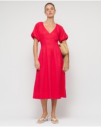 Staple the Label - Valentina V-Neck Midi Dress