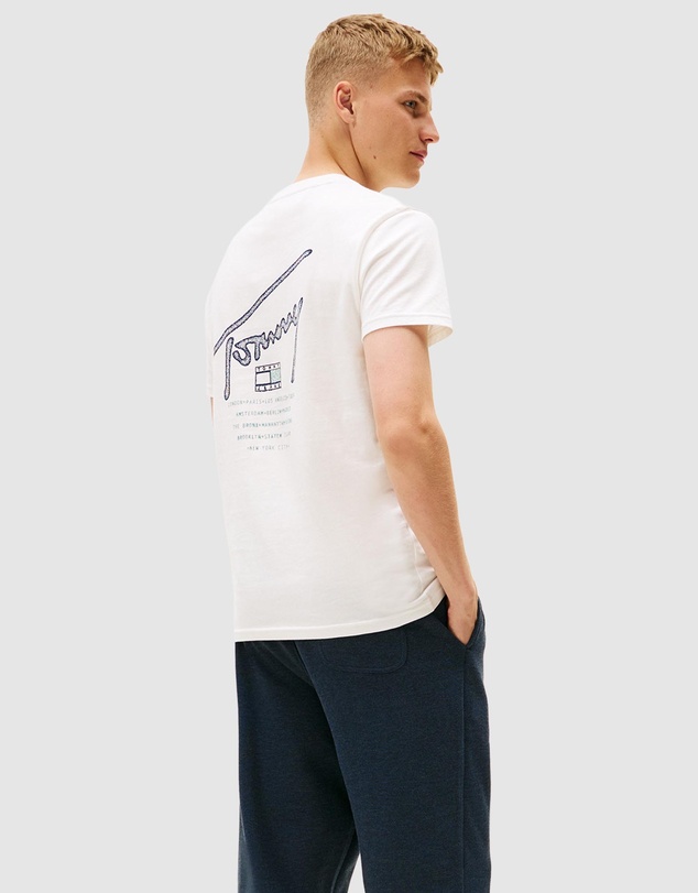 Tommy Jeans - Regular Sign Backprint Short Sleeve T-Shirt