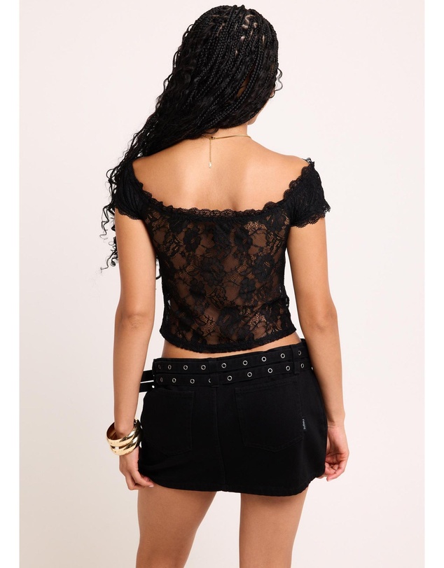 Alice In The Eve - Elsie Lace Off Shoulder Top
