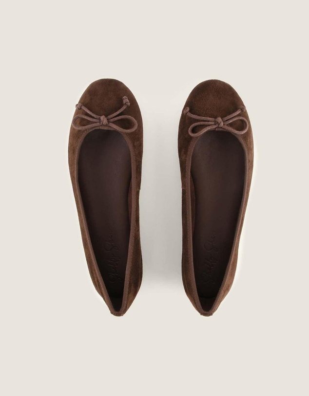 Shelly Shen - Poet Ballet Flats Brown Suede