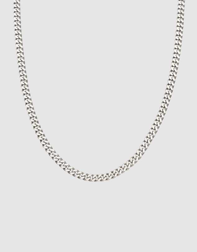 Kuzzoi - ICONIC EXCLUSIVE - Polished Curb Chain Necklace in 925 Silver