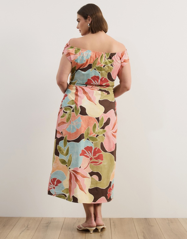 Atmos&Here Curvy - Janie Cotton Sateen Midi Dress