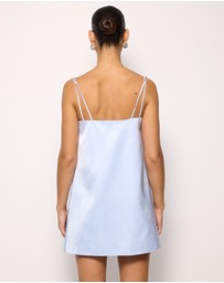 AERE - Rhi Satin Shift Mini Dress