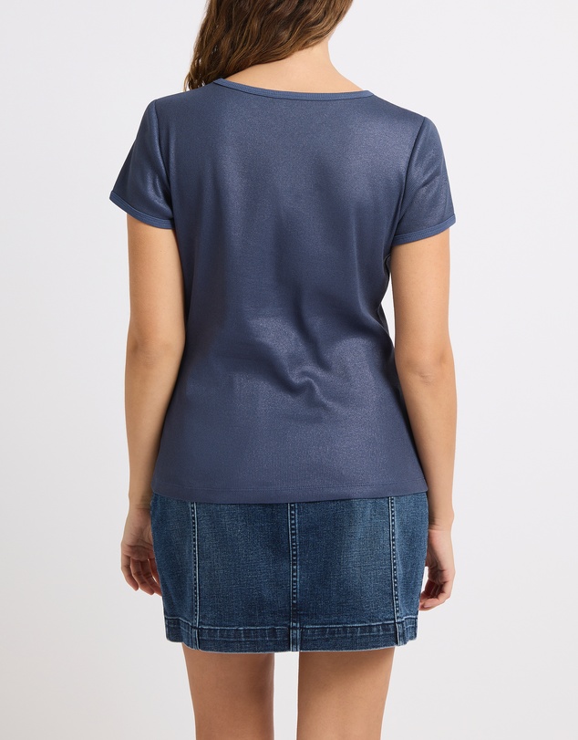 Marcs - Cassandra Rib Foil Tee