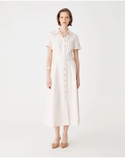 Forcast - Ebony Tencel Cupro Shirt Dress