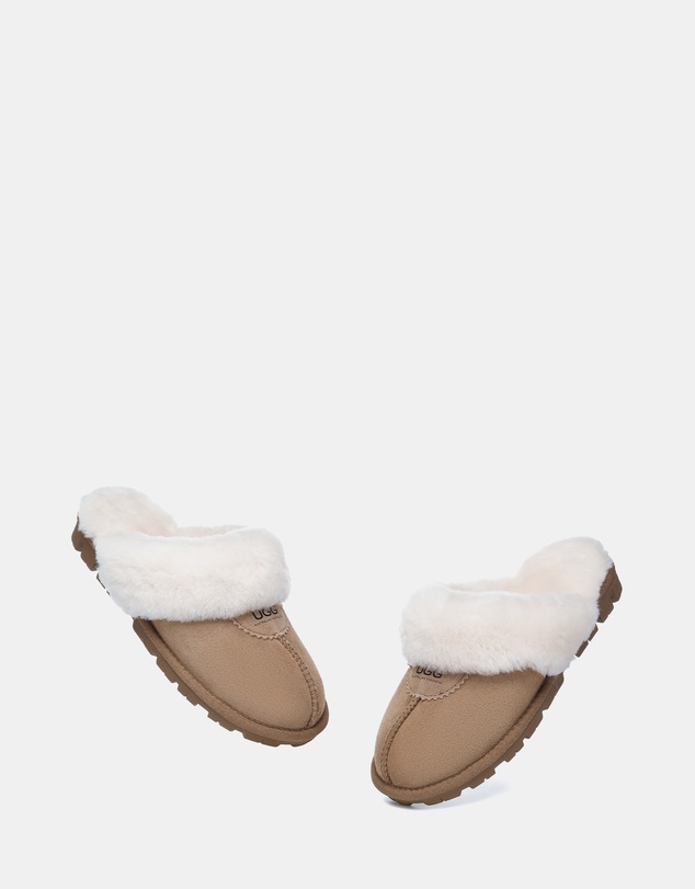 EVERAU - Australian Shepherd Ugg Waffle Slipper Sheepskin Upper House Shoes
