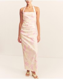 Shona Joy - Addison Draped Halter Maxi Dress