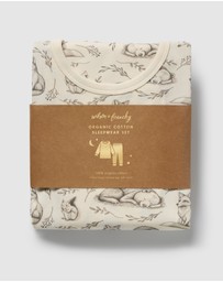 Wilson & Frenchy - Foxglove Forest Organic Long Sleeved Pyjamas - Babies-Kids