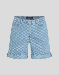 Karl Lagerfeld - KL Jacquard Denim Shorts