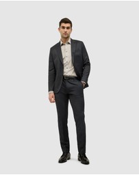 Politix - Single Breasted Textured Tailored Jacket