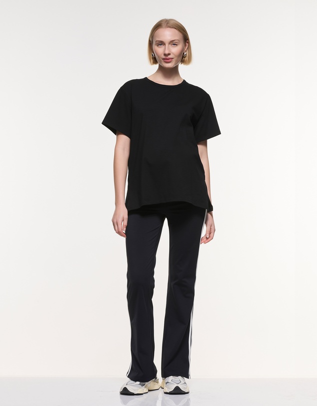 Soon Maternity - Straight Flare Side Stripe Leggings