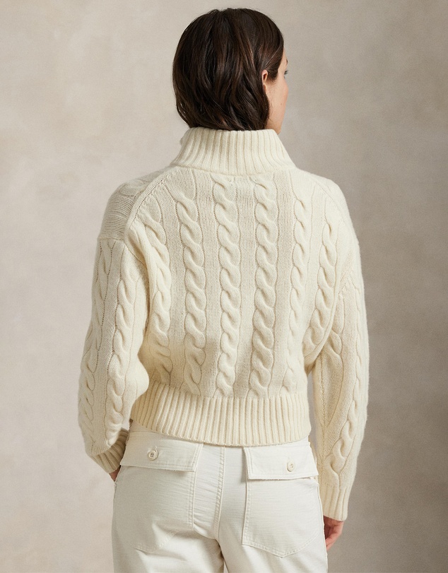 Polo Ralph Lauren - Cable Wool-Cashmere Half-Zip Sweater
