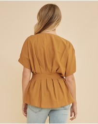 Amelius - Francesca Pleated Top