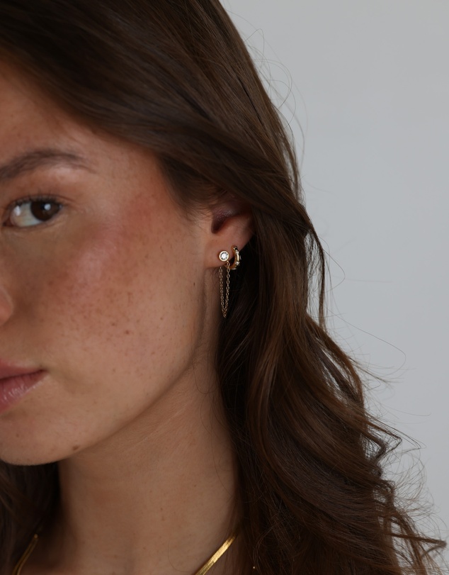 Pastiche - Gold Amber Earrings