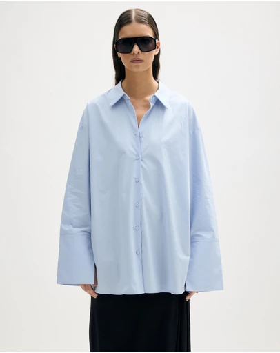 Minima Esenciales - Raine Cotton Shirt with Wide Cuffs