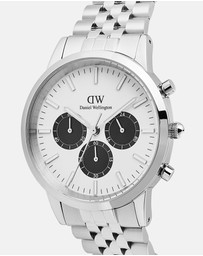 Daniel Wellington - Iconic Chronograph 42mm Arch 5-Link Panda S