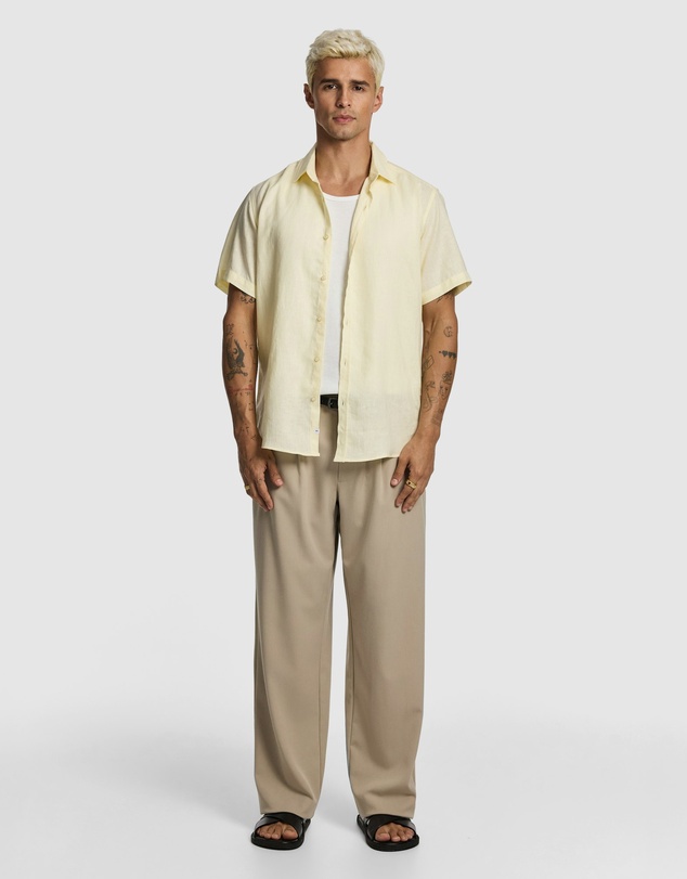 yd. - Lewis Pure Linen Shirt