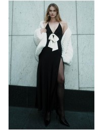 Bardot - Lavina Bow Halter Dress