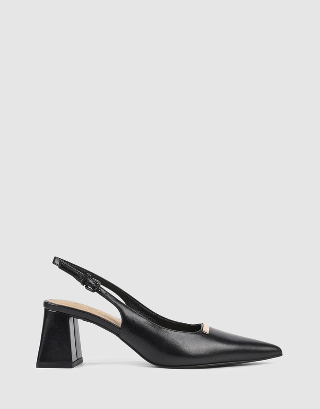 Siren - Yaz Sling Back Block Heels