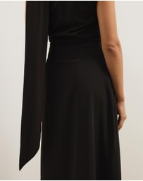 Atmos&Here - Zoey Asymmetrical Scarf Midi Dress