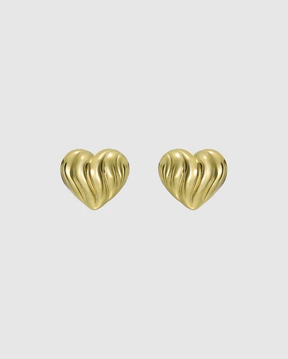 Ted Baker - ROSALIND: Ripple Heart Stud Earrings