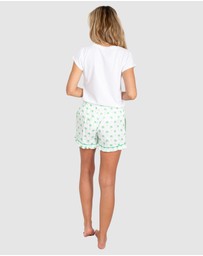 Sant And Abel - Women's Green Palm Tree Boxer Short