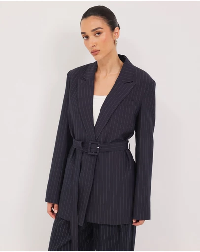 Calli - Rhode Pinstripe Blazer