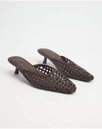 AERE - Woven Leather Heels