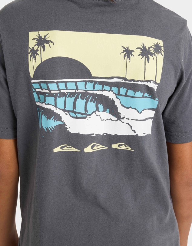 Quiksilver - Boys 8 to 16 Stacked Line Up T-Shirt