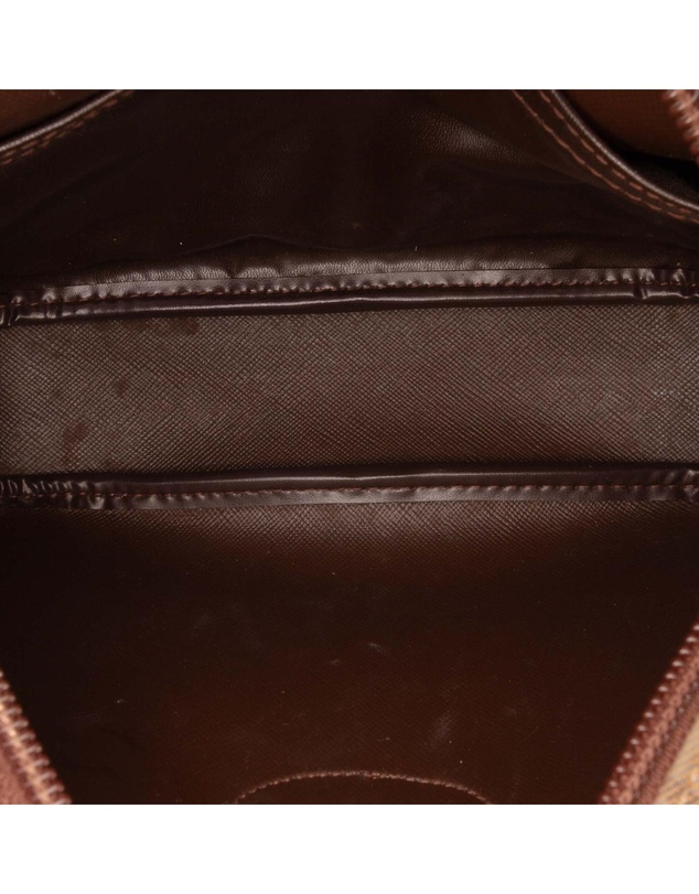 Pre-Loved by Azura Reborn - Pre-Loved burberry Textile Accessory Bag with Plaid Pattern and Zip Closure