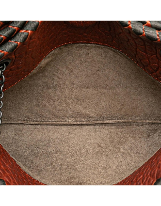 Pre-Loved by Azura Reborn - Pre-Loved Textured Leather Whipstitch Duo Shoulder Bag