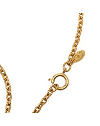 Pre-Loved by Azura Reborn - Pre-Loved Gold Plated Quilted CC Pendant Necklace