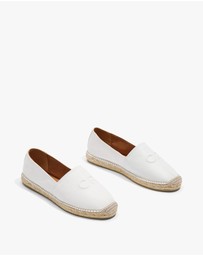 Country Road - Cr Logo Leather Espadrille