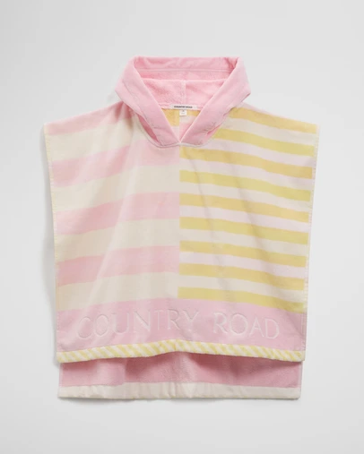 Country Road - Stripe Swim Poncho