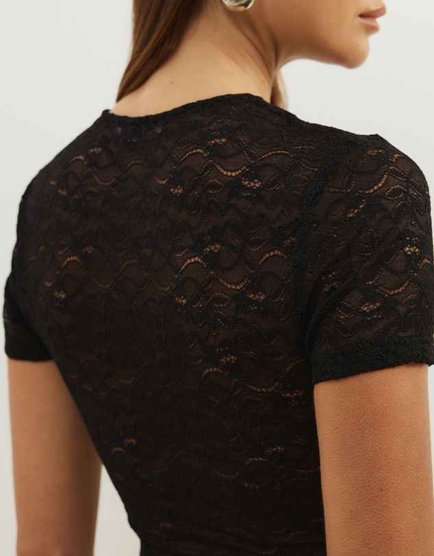 Atmos&Here - Tia Short Sleeve Lace Top