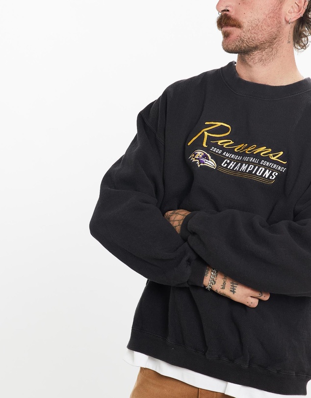 Vintage by The Real Deal - Pre Loved - Vintage NFL Baltimore Ravens Sweatshirt