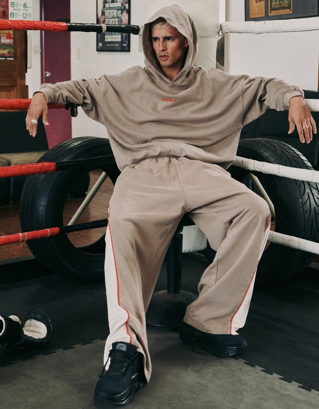 SSAINT - The Rival Track Pant - Acid Wash Beige