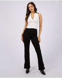All About Eve - Carrie Knit Top Vintage White