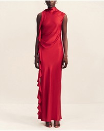 Shona Joy - Agnes Draped Ruffle Maxi Dress