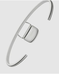 Diesel - Oval D Logo Silver-Tone Bracelet