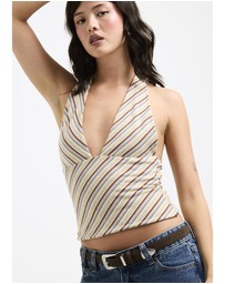 Insight - Danni Stripe Halter Top