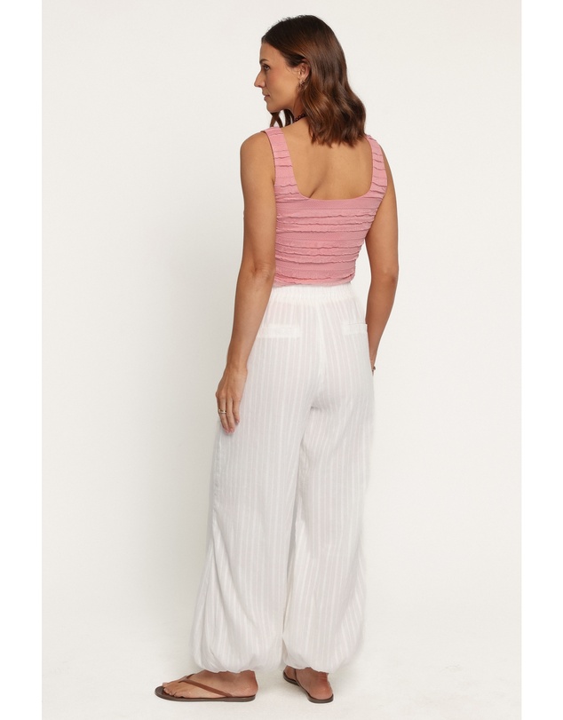 Petal & Pup - Ayden Balloon Hem Pants - White
