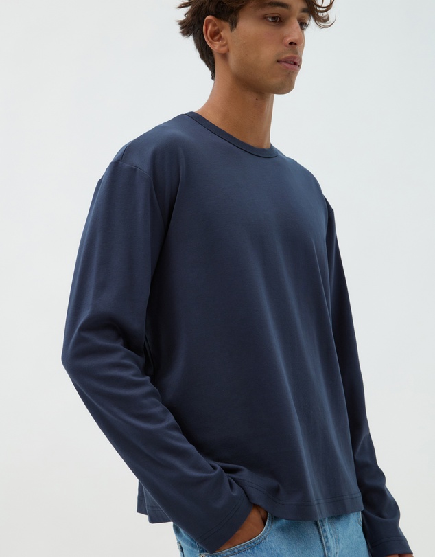 AERE - Relaxed Long Sleeve Cotton Tee