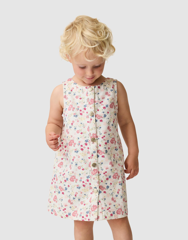 GAP - Aug Woven Key Floral Jumper Dress - Babies-Kids