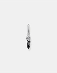 THOMAS SABO - Crystal Single Hoop Earring with Black Onyx