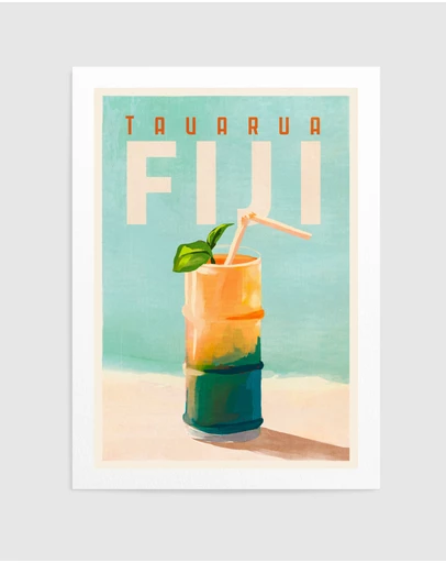 Olive et Oriel - Tavarua Fiji Cocktail by The Whiskey Ginger Art Print