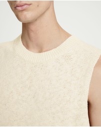 COS - Relaxed MelangeKnit Cotton Vest