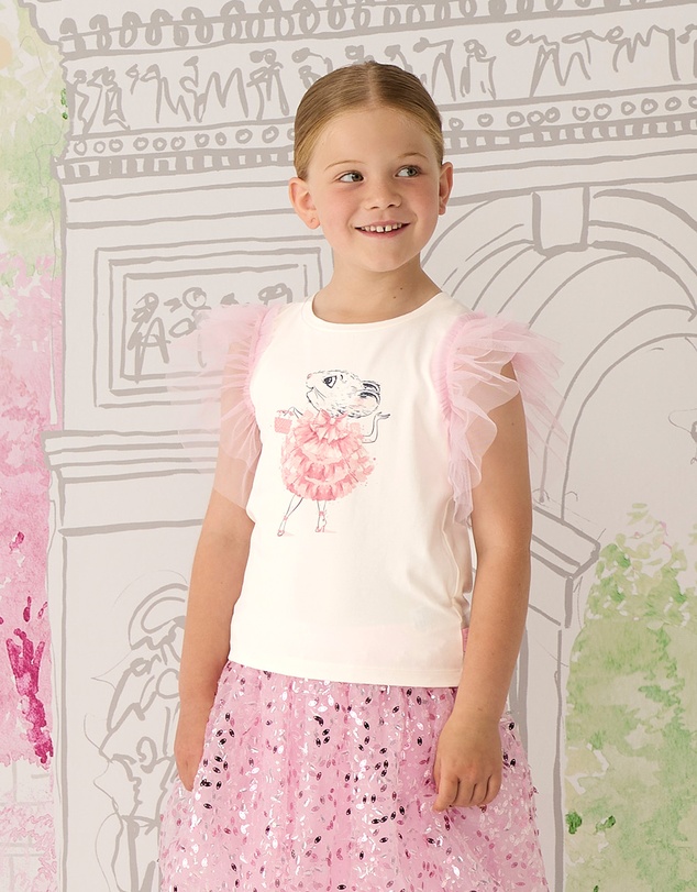 Rock Your Kid - Claris the Mouse Snow White T-Shirt