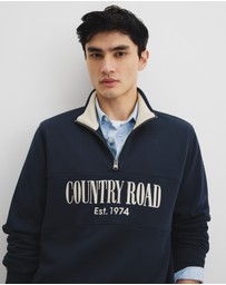 Country Road - Australian Cotton Half Zip Heritage Sweat