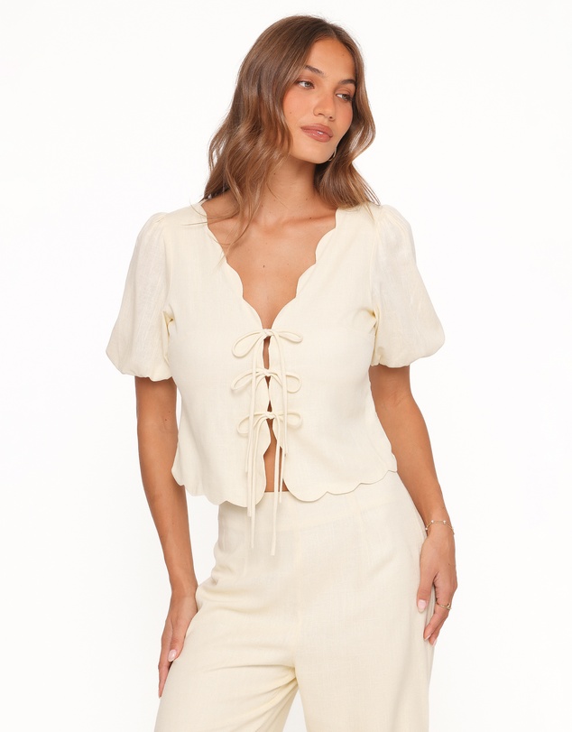 Petal & Pup - Jensen Scallop Hem Pant - Butter Yellow